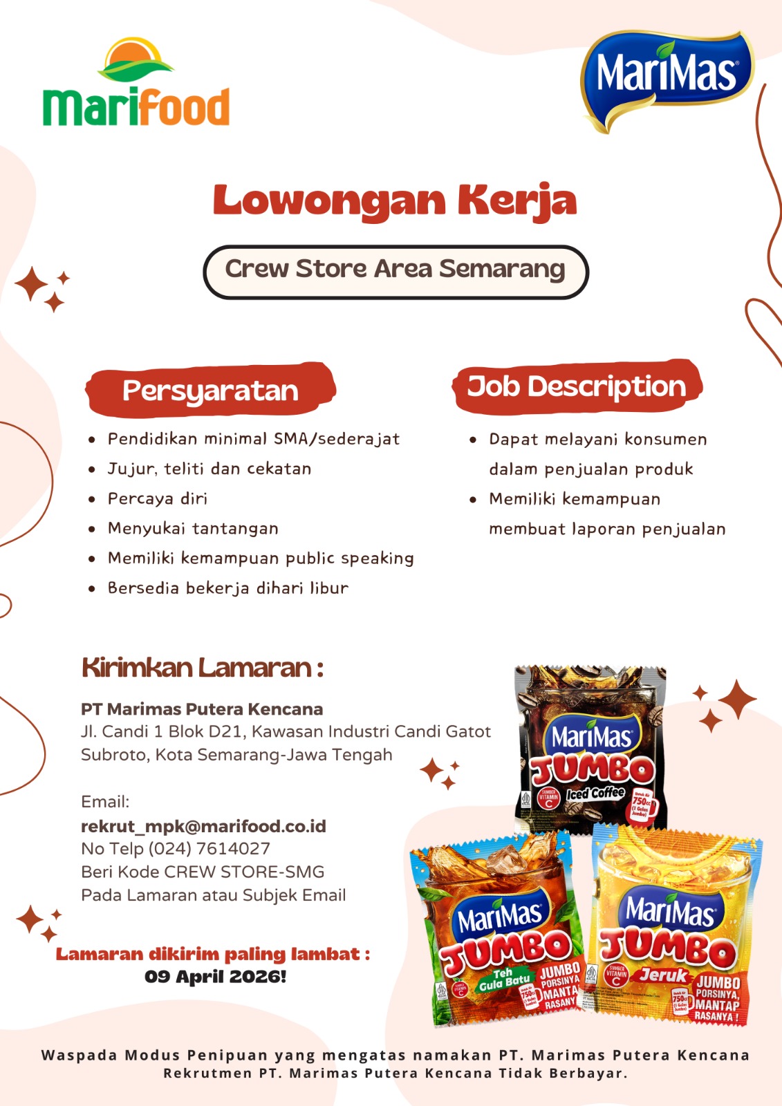 crew store marifood semarang