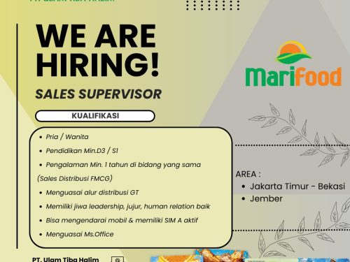 SALES SUPERVISOR ( Jember )